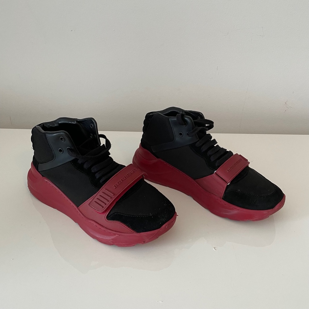 Burberry High Top Men's Sneakers - Picture 2 of 4